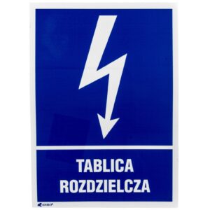 Samoprzylepna tabliczka ostrzegawcza /TABLICA ROZDZIELCZA 148X210/ 15EIA/Q4/F - obrazek 1