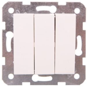 Karre Łącznik 3-Klawiszowy, Kolor Biały / 90964668 - obrazek 1