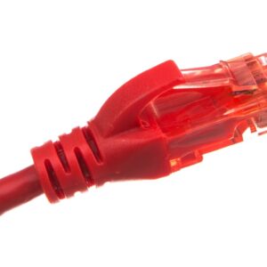 Kabel krosowy (Patch Cord) U/UTP kat.6 czerwony 0,5m DK-1612-005/R - obrazek 1