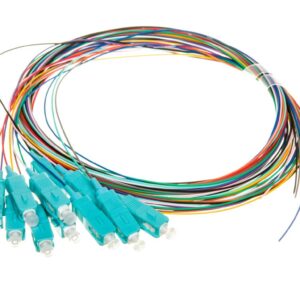 Pigtail światłowodowy 12szt, SC simplex, OM3 50/125, 2m, LSZH, 12 kolorów DK-25221-02/3 - obrazek 1