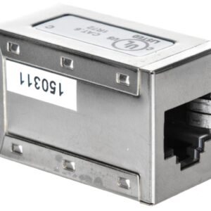 Adapter (przelotka) p/panel RJ45/RJ45 kat.6 ekranowany AT-AG 8/8 C6S - obrazek 1