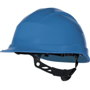 Hełm budowlany z polipropylenu z regulacją obwódu głowy od 53 do 63 cm kolor niebieski rozmiar REGULOWANY TETE QUARUP3BL - obrazek 1