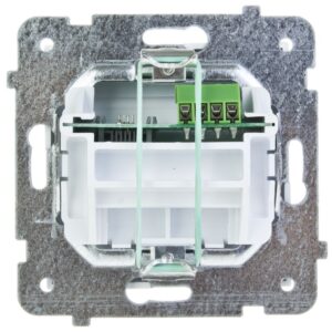 AS Gniazdo telefoniczne pojedyncze RJ11 białe GPT-1G/m/00 - obrazek 1