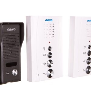 Zestaw domofonowy jednorodzinny z interkomem, bezsłuchawkowy, biały, ELUVIO INTERCOM OR-DOM-RE-920/W - obrazek 1