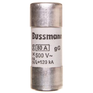 Wkładka cylindryczna 22x58mm 80A gG 500V AC C22G80 - obrazek 1