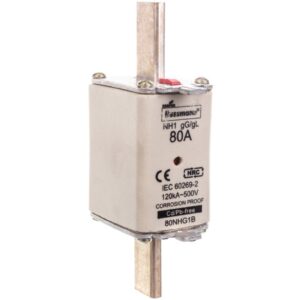 Wkładka NH1 80A 500V gL/gG podwójny wskaźnik 80NHG1B - obrazek 1