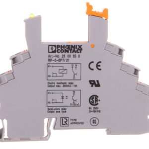 Gniazdo 6,2 mm z zaciskami push-in RIF-0-BPT/21 do 12 i 24 V DC przekaźnika z serii REL-MR 1P lub OPT 2900958 - obrazek 1