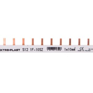 Szyna prądowa typu PIN 1P 10mm2 63A 12 pinów IZS10/1F/12 45.202 - obrazek 1