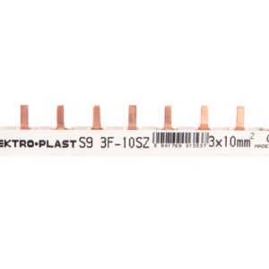 Szyna prądowa typu PIN 3P 10mm2 63A 9 pinów IZS10/3F/9 45.219 - obrazek 1