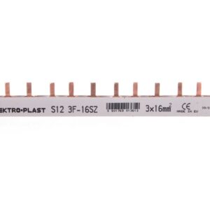 Szyna prądowa typu PIN 3P 16mm2 100A 12 pinów IZS16/3F/12 45.262 - obrazek 1