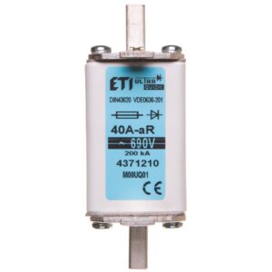 Wkładka bezpiecznikowa NH00 40A aR 690V 004371210 - obrazek 1