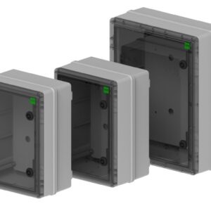 INDUSTRIAL Szafka rozdzielcza hermetyczna SR1 252x352x142mm 400V IP65 transparentna 2753-01 - obrazek 1