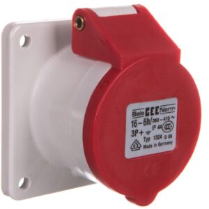Gniazdo tablicowe proste 16A 4P tablicowe IP44 1324 - obrazek 1