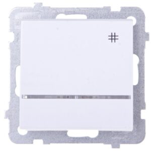 SONATA Łącznik krzyżowy z podświetleniem biały ŁP-4RS/m/00 - obrazek 1