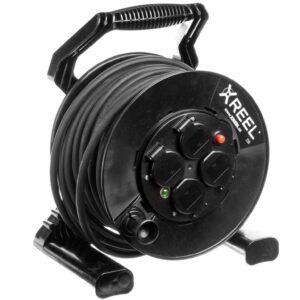 Przedłużacz bębnowy XREEL 40mb H05RR-F 3x2,5 IP44 4xGS 230V 92501H48273 - obrazek 1