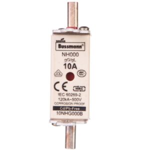 Wkładka bezpiecznikowa NH000 10A gL/gG 500V 10NHG000B - obrazek 1