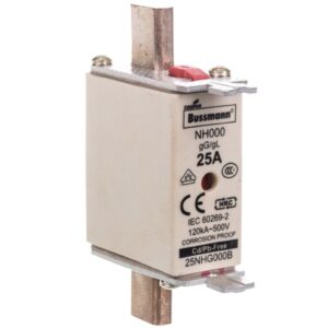 Wkładka bezpiecznikowa NH000 25A gL/gG 500V 25NHG000B - obrazek 1