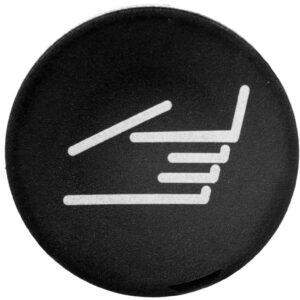 Wkładka przycisku 22mm płaska czarna z opisem M22-XD-S-X9 218175 - obrazek 1