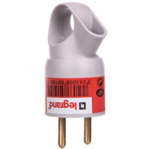 HELMO Wtyczka przenośna z uchwytem 2P+Z 16A szara 50105 - obrazek 1
