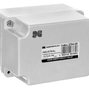 INDUSTRIAL Puszka hermetyczna n/t 110x75x90 IP65 szara 2704-00 - obrazek 1