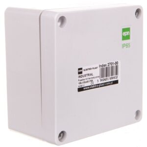 INDUSTRIAL Puszka hermetyczna n/t 105x105x66 IP65 szara 2701-00 - obrazek 1
