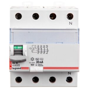 Wyłącznik różnicowoprądowy P 304 4P 63A 0,03A Typ F (HPI) SERII DX3 411696 - obrazek 1