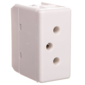 Gniazdo 3P 10A 250V SWISS STD-TYPE biały GW20351 - obrazek 1