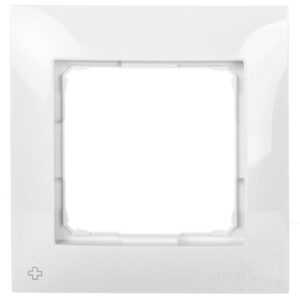 Simon 54 Premium Ramka pojedyncza antybakteryjna biała /do karton-gips/ DRK1/AB11 - obrazek 1