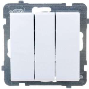 SONATA Łącznik potrójny biały ŁP-13R/m/00 - obrazek 1