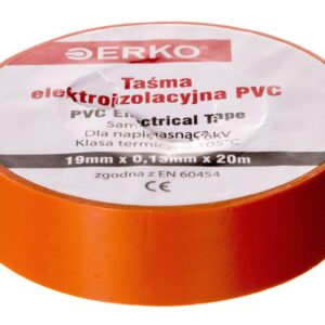 Taśma izolacyjna 19/20 pomarańczowa TPVC_19-20-ORANGE - obrazek 1