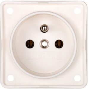 Integro Flow Gniazdo pojedyncze z/u śnieżnobiałe mat 961852502 - obrazek 1
