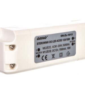 Zasilacz LED 12V DC 18W 1,5A IP20 OR-ZL-1613 - obrazek 1