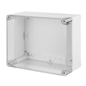 INDUSTRIAL Puszka hermetyczna n/t 170x135x85mm IP65 szara, pokrywa transparentna 2711-01 - obrazek 1