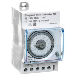 Programator analogowy 16A 250V dobowy jednokanałowy MicroRex 412812 - obrazek 1