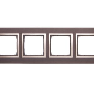 Simon 54 Nature Ramka poczwórna drewno ZŁOTE WENGE DRN4/85 - obrazek 1