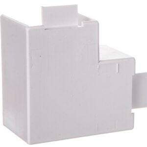 Narożnik do kanałów kablowych płaskiAP 25x25 biały /2szt/ ECAP2525B - obrazek 1