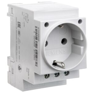 Gniazdo modułowe 2P+Z 16A 230V Schuko na szynę 5TE6800 - obrazek 1