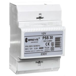 Transformator 1-fazowy modułowy bezpieczeństwa PSS 30 230/ 12V 2,5A, na szynę DIN, IP30, Ta 40, 16012-9983 - obrazek 1