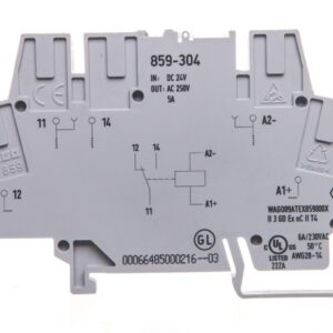 Złączka szynowa z przekaźnikiem miniaturowym 24V DC 1P 859-304 - obrazek 1