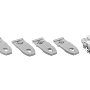 Zestaw 4 plastikowych uchwytów do montażu na ścianie rozdzielnic IP43 020150 - obrazek 1