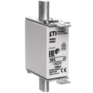 Wkładka bezpiecznikowa NH000 16A gG 500V 004181205 - obrazek 1