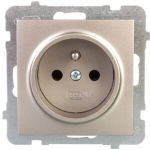 AS Gniazdo pojedyncze z/u satyna light GP-1GZ/m/45 - obrazek 1