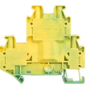 Złączka szynowa ochronna 2-piętrowa 4mm2 zielono-żółta Ex UTTB 4-PE 3044759 - obrazek 1