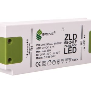 Zasilacz LED 24V DC 65W ZLD 65-24LF 2,7A 19724-9013 - obrazek 1