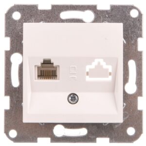 Karre Gniazdo Telefoniczne 1xrj11, Kolor Biały / 90967013 - obrazek 1