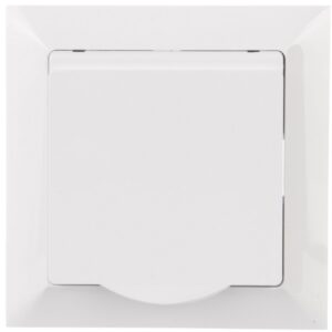 PREMIUM Gniazdo pojedyncze z/u 16A 250V z klapką IP44 białe GPT-16 PrH - obrazek 1