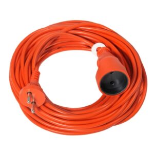 Przedłużacz ogrodowy 1-gniazdo b/u 10A 10m /OMY 2x1,5/ pomarańczowy PS-160 - obrazek 1