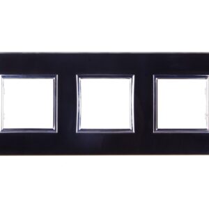 DANTE Ramka potrójna szkło BLACK GLASS 4509183 - obrazek 1