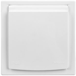 Gniazdo pojedyncze Asfora SCHUKO IP44 białe z ramką EPH3100321 - obrazek 1