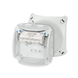 Puszka odgałęźna 93x93x62 5x2,5mm2 CU IP66 szara DK 0202 GZ 62000148 - obrazek 1